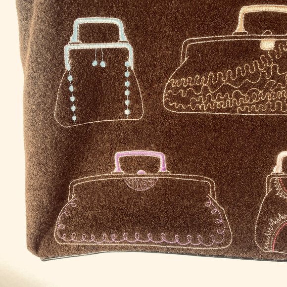 Antonio Melani Embroidered Purse/Handbag/Carpetbag - Picture 4 of 16